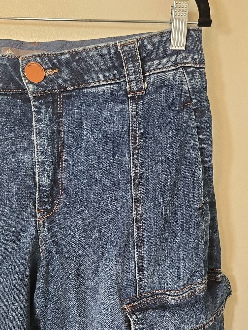 Democracy | Ab Solution Cargo Wide Leg Jeans Size 10 - Picture 8 of 12